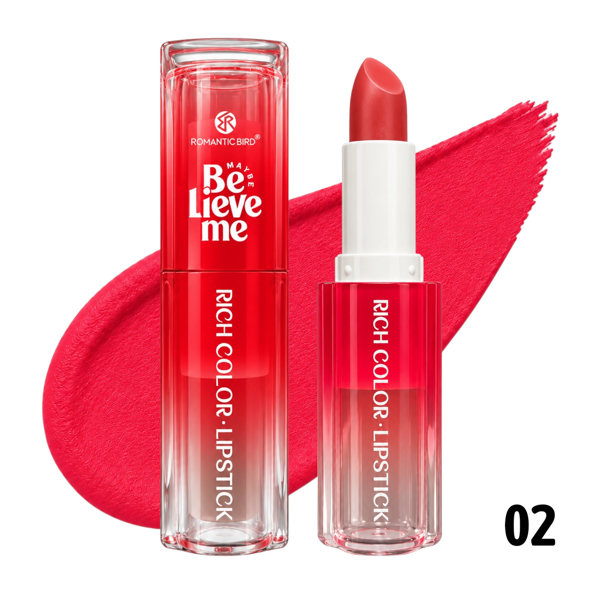 LABIAL EN BARRA RICH COLOR BELIEVE ME ROMANTIC BIRD