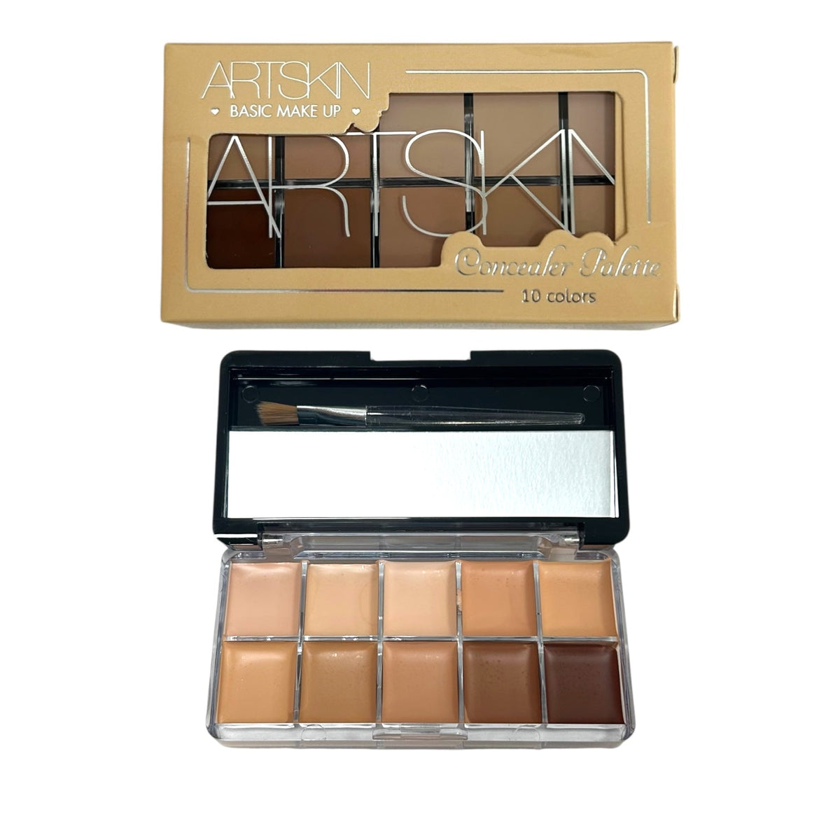 PALETA X10 CORRECTORES BROCHITA Y ESPEJO ARTSKIN