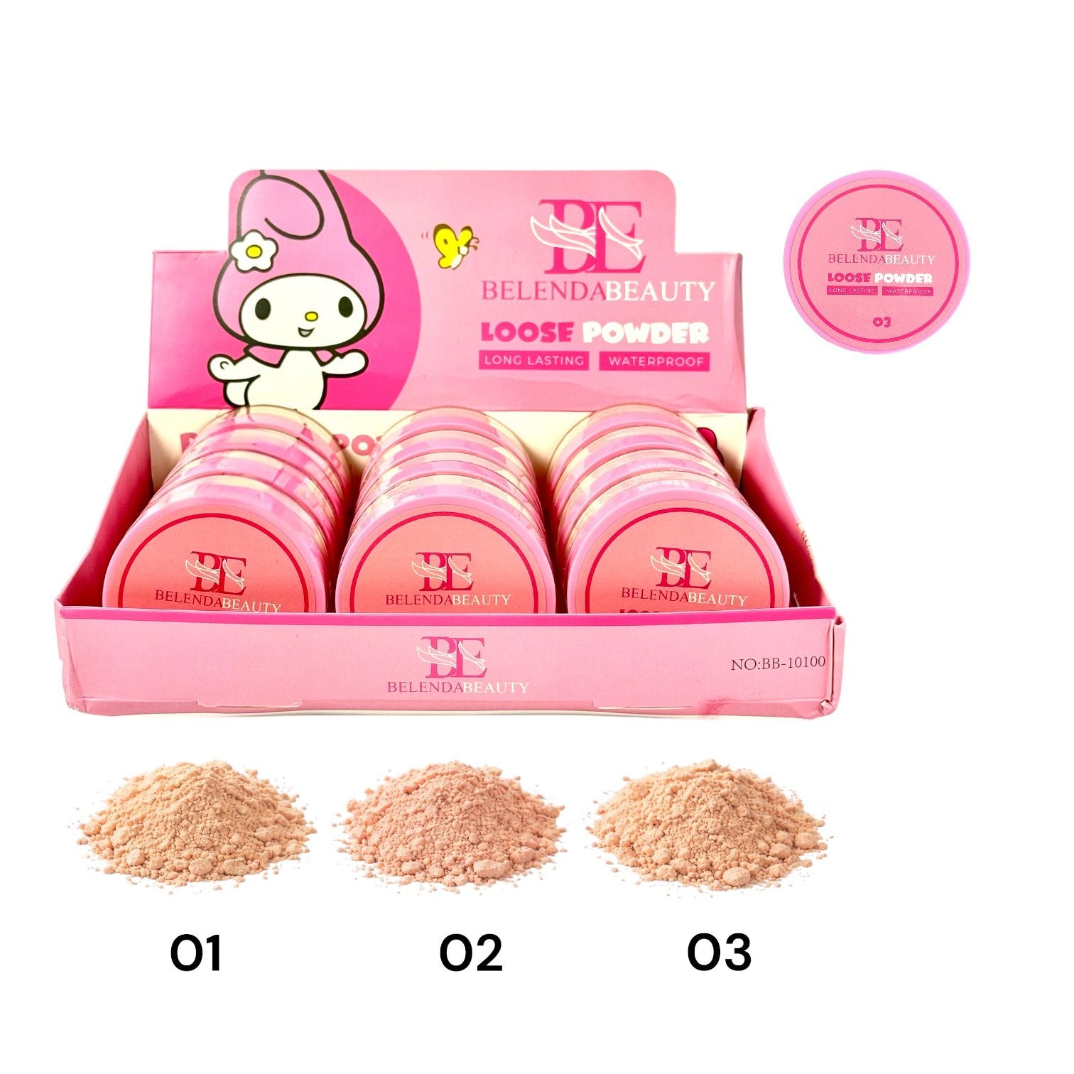 POLVO SUELTO MY MELODY GRANDE 3 TONOS BELENDA BEAUTY