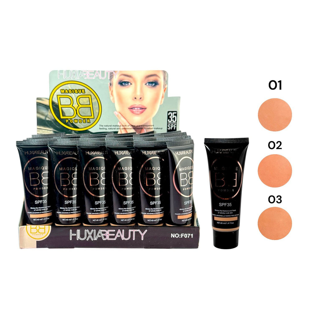BASE LIQUIDA NUDE/ MAGIQUE BB POWDER HUXIABEAUTY