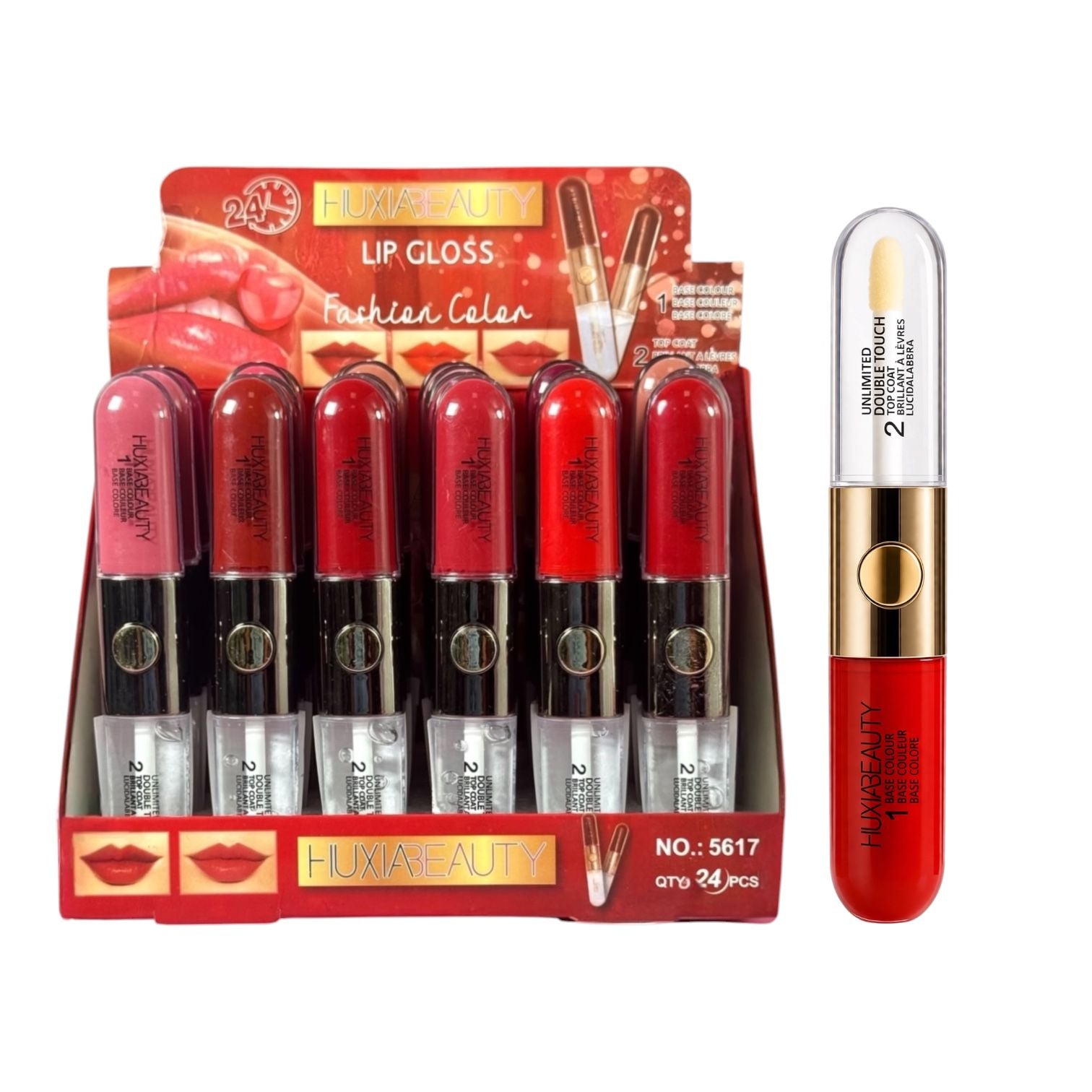 BRILLO Y LABIAL 2EN1 24HORAS HUXIABEAUTY