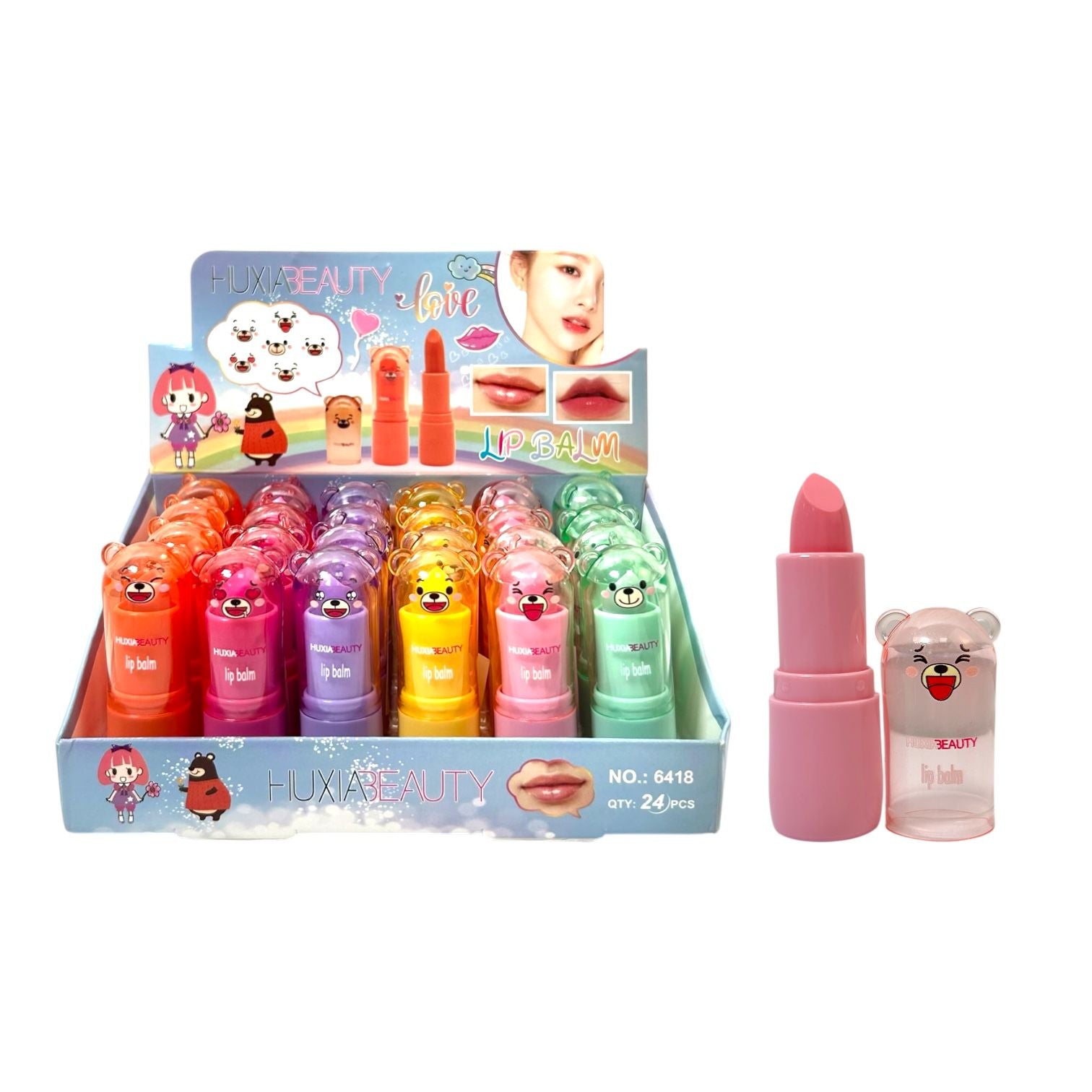 BALSAMO MAGICO EN BARRA OSITO CARITAS HUXIABEAUTY