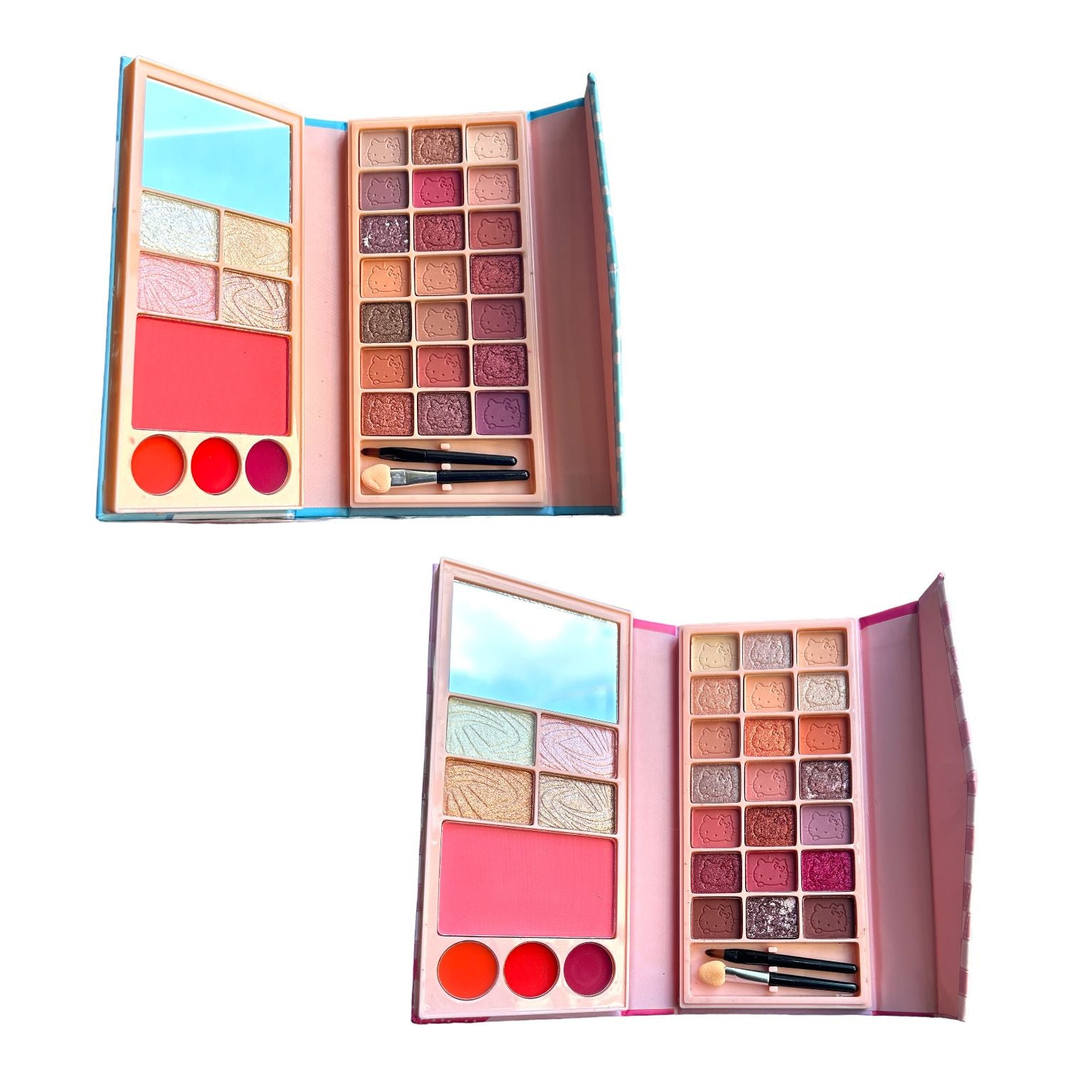 PALETA DE SOMBRAS X29 MY MELODY Y KUROMI HELLO KITTY MISS VANESSA