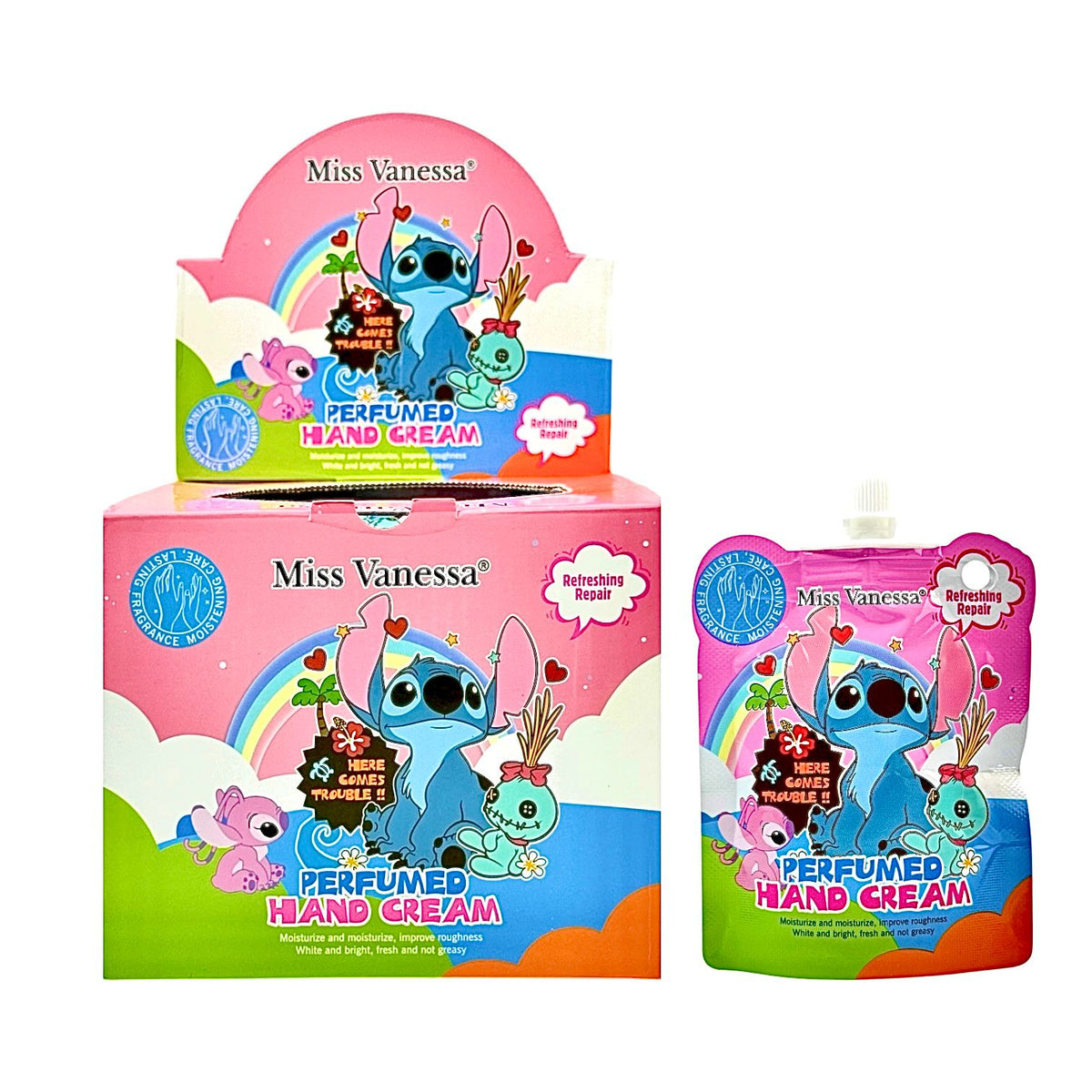 CREMA DE MANOS SACHET STITCH 30G MISS VANESSA