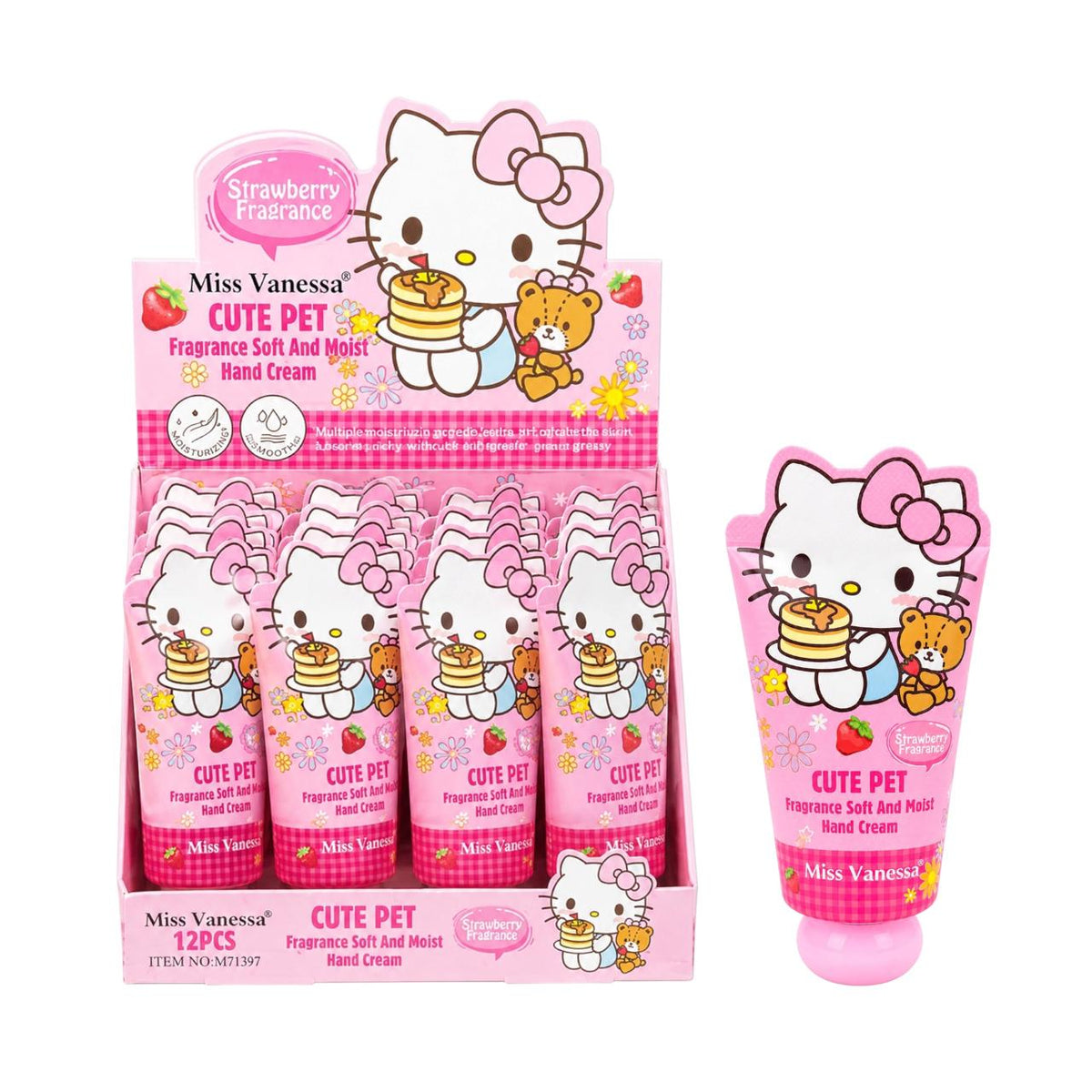 CREMA DE MANOS HELLO KITTY OSITO CUTE PET 50G MISS VANESSA