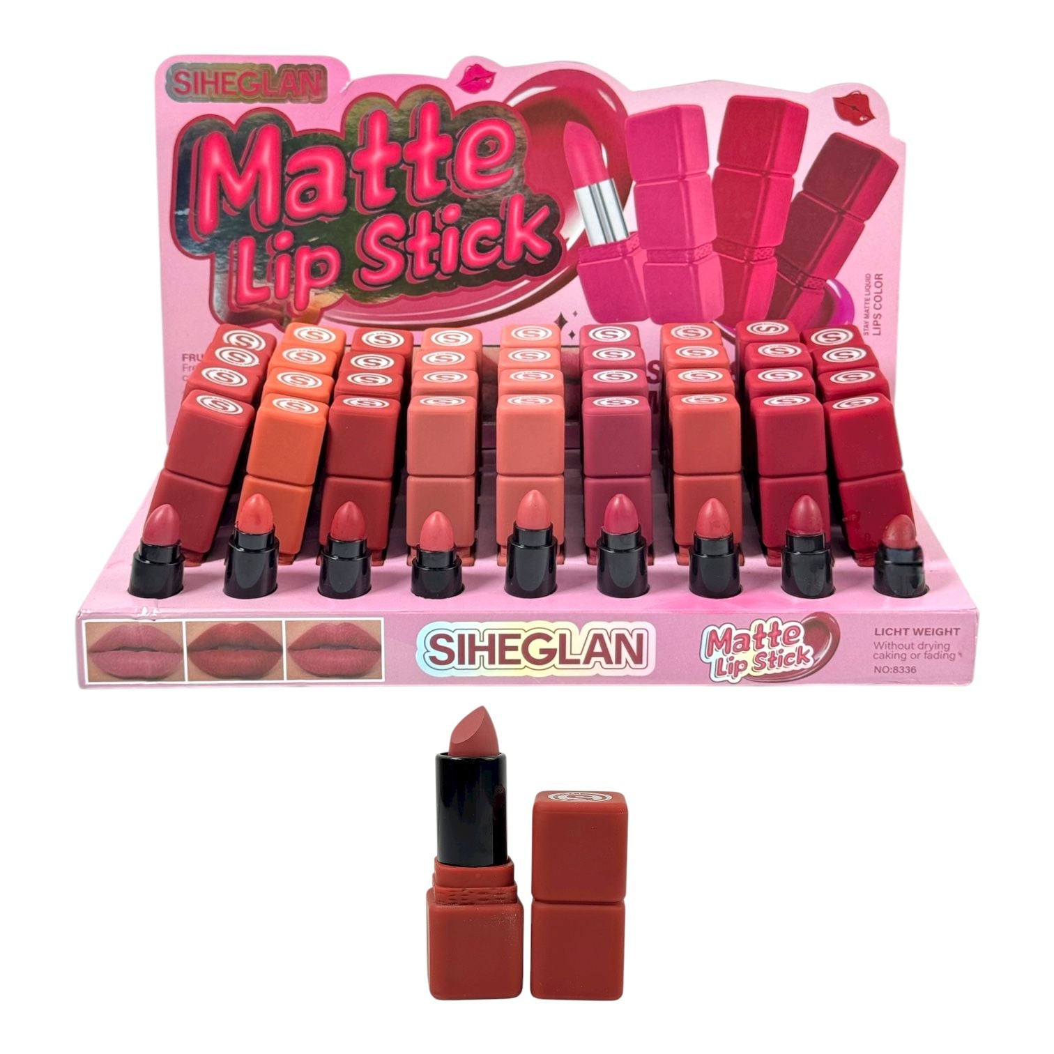 LABIAL EN BARRA SOFT & MATTE CUADRITOS SIHEGLAN