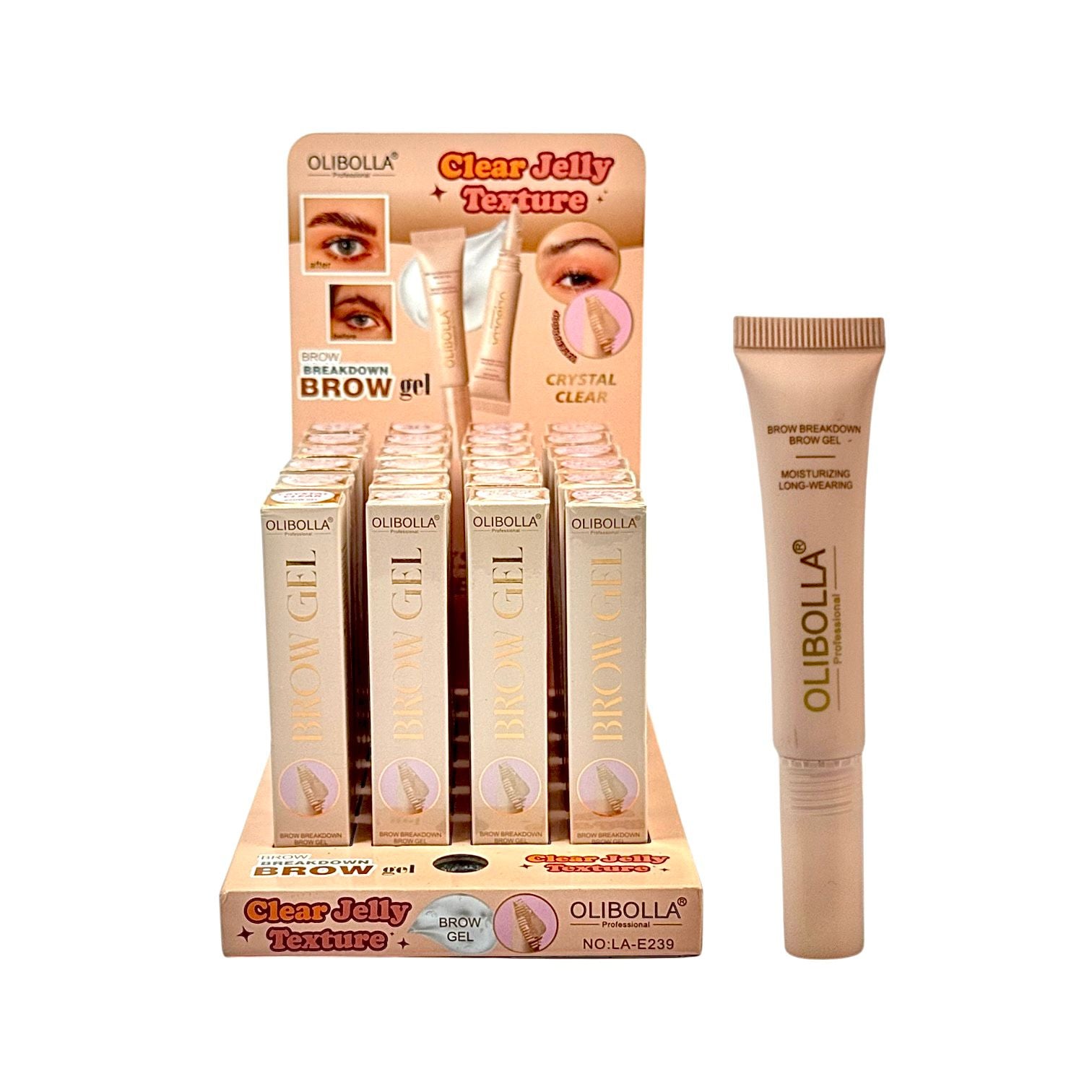 GEL FIJADOR DE CEJAS CRYSTAL CLEAR OLIBOLLA