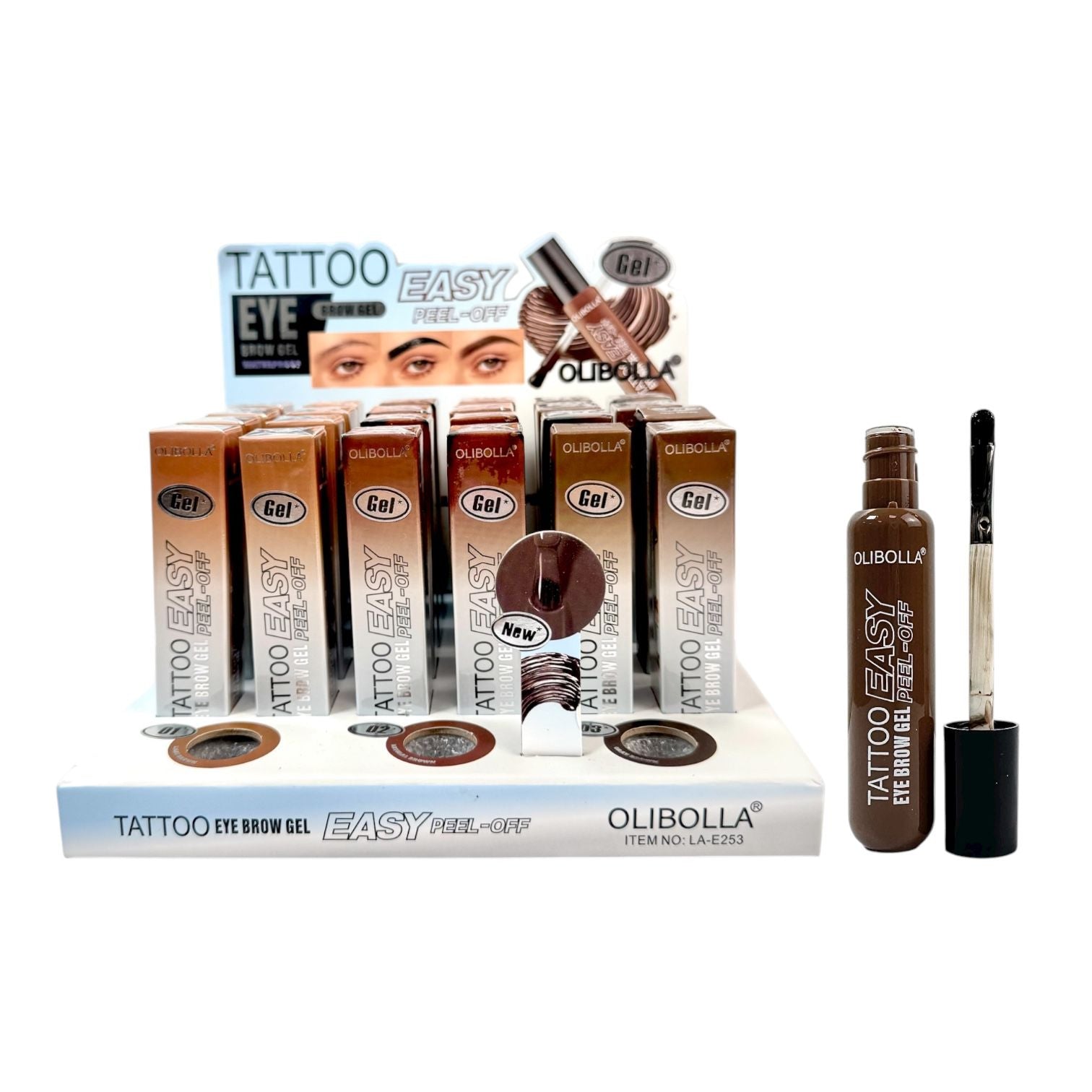 GEL PARA CEJAS TATTO PEEL-OFF 10ML OLIBOLLA