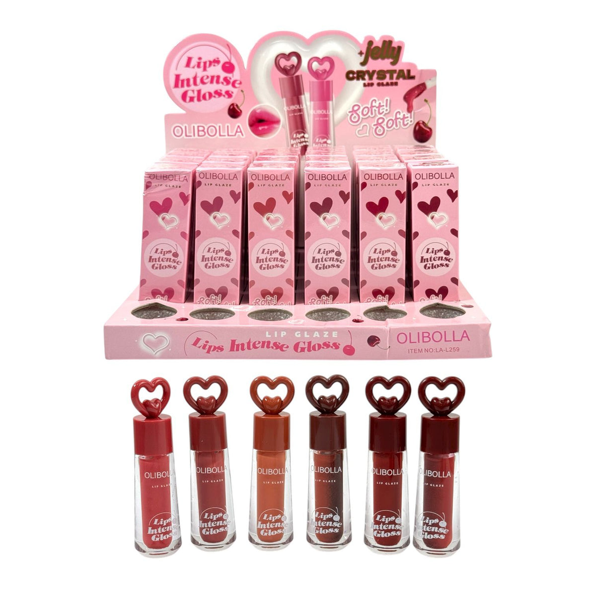 BRILLO GLOSS CON COLOR LIPS INTENSE GLOSS JELLY CRYSTAL OLIBOLLA