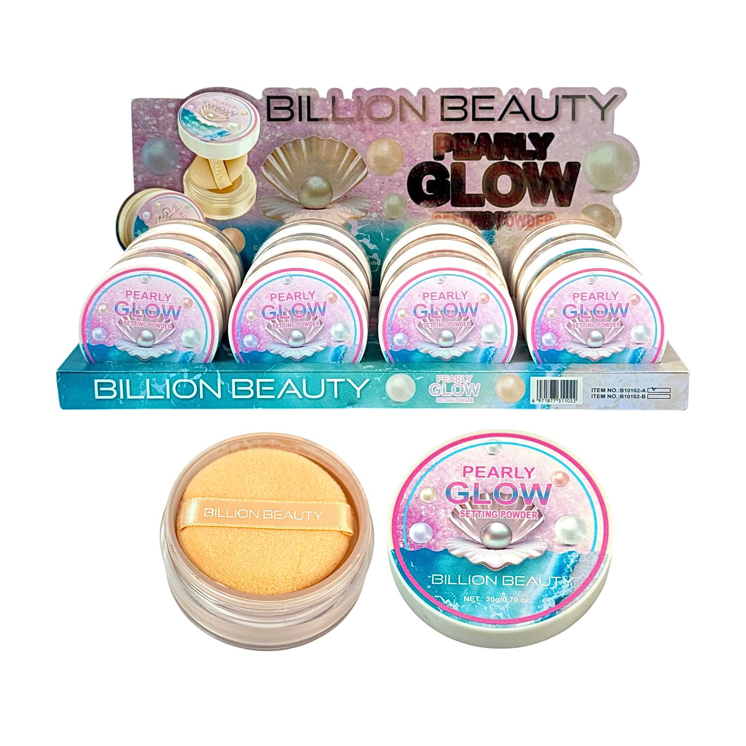 POLVO SUELTO ESCARCHADO PEARLY GLOW SETTING POWDER BILLION BEAUTY