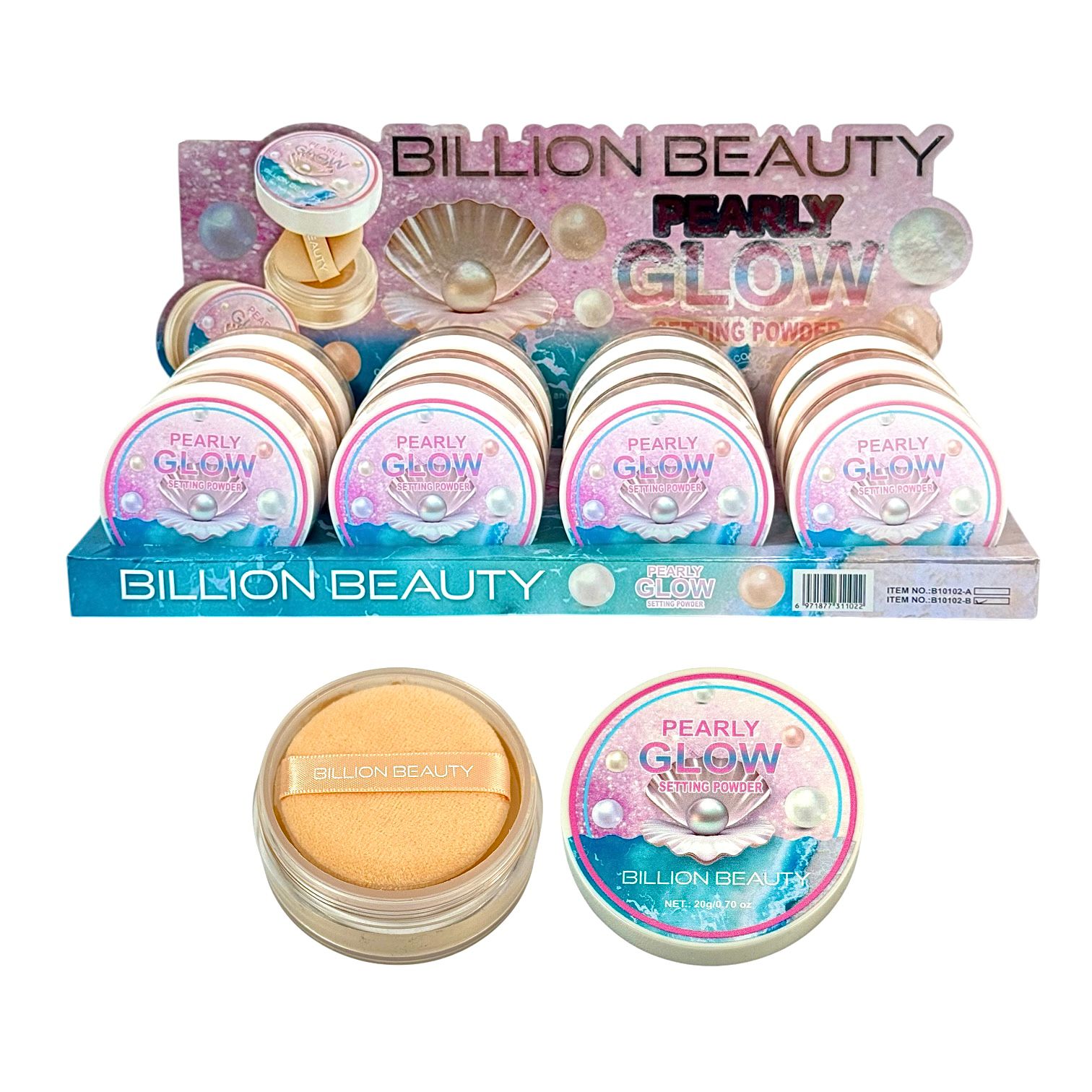 POLVO SUELTO ESCARCHADO PEARLY GLOW SETTING POWDER BILLION BEAUTY