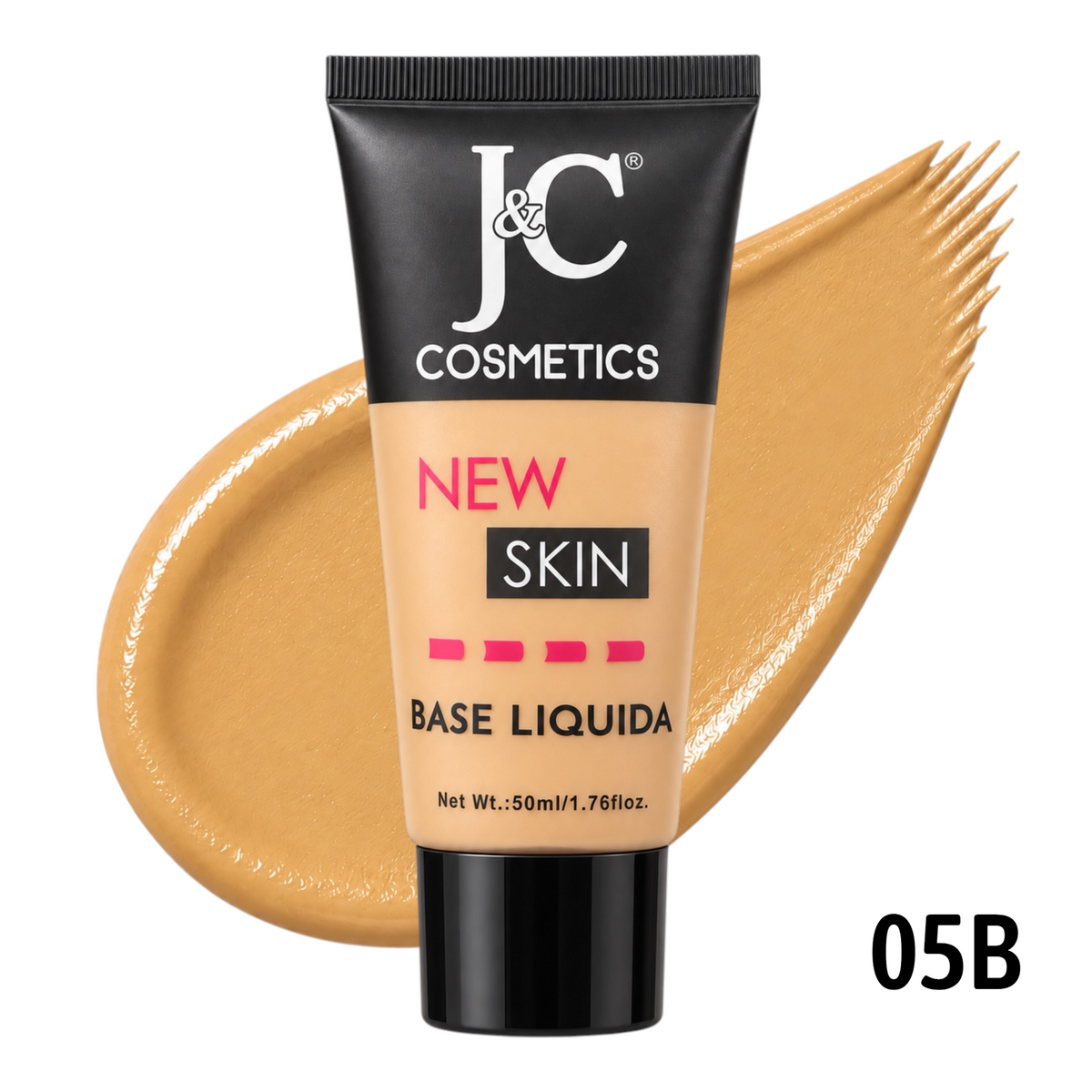 BASE LIQUIDA NEW SKIN 50ML J&C COSMETICS
