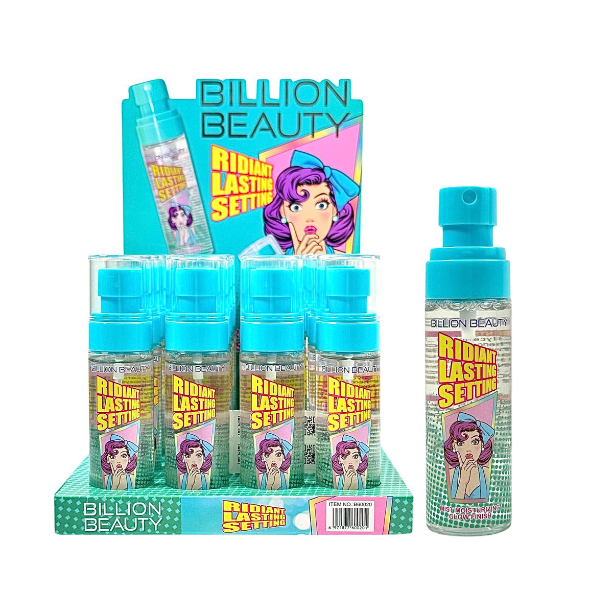 FIJADOR EN SPRAY MUÑEQUITA CON MOÑO RIDIANT BILLION BEAUTY