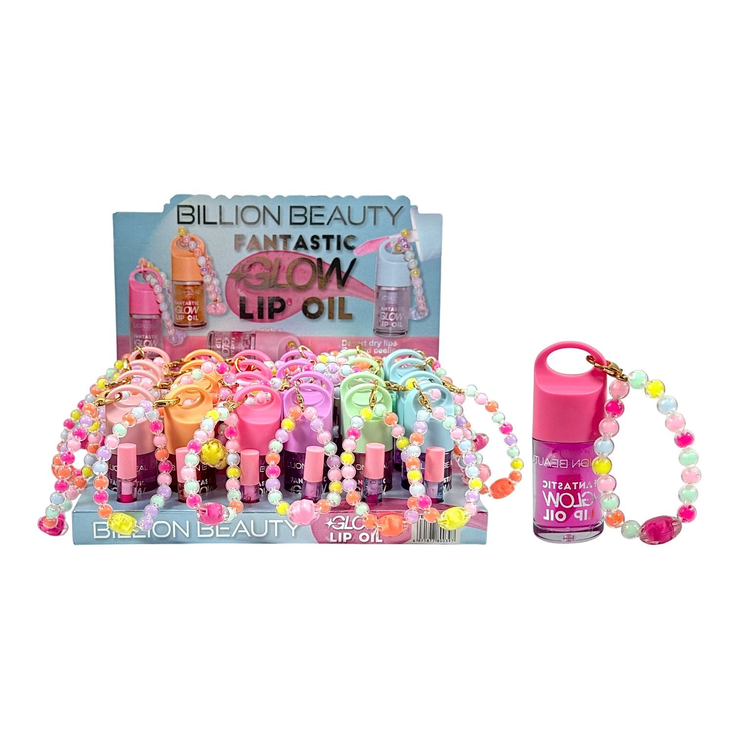 BRILLO MAGICO GORDITO CON LLAVERO COLORES PASTELES FANTASTIC GLOW BILLION BEAUTY