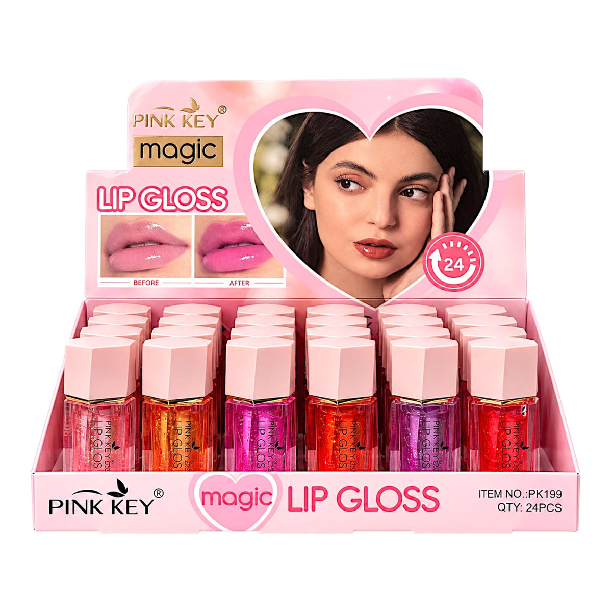 BRILLO GLOSS ESCARCHADO SHINE / BRILLO MAGICO MAGIC PINK KEY
