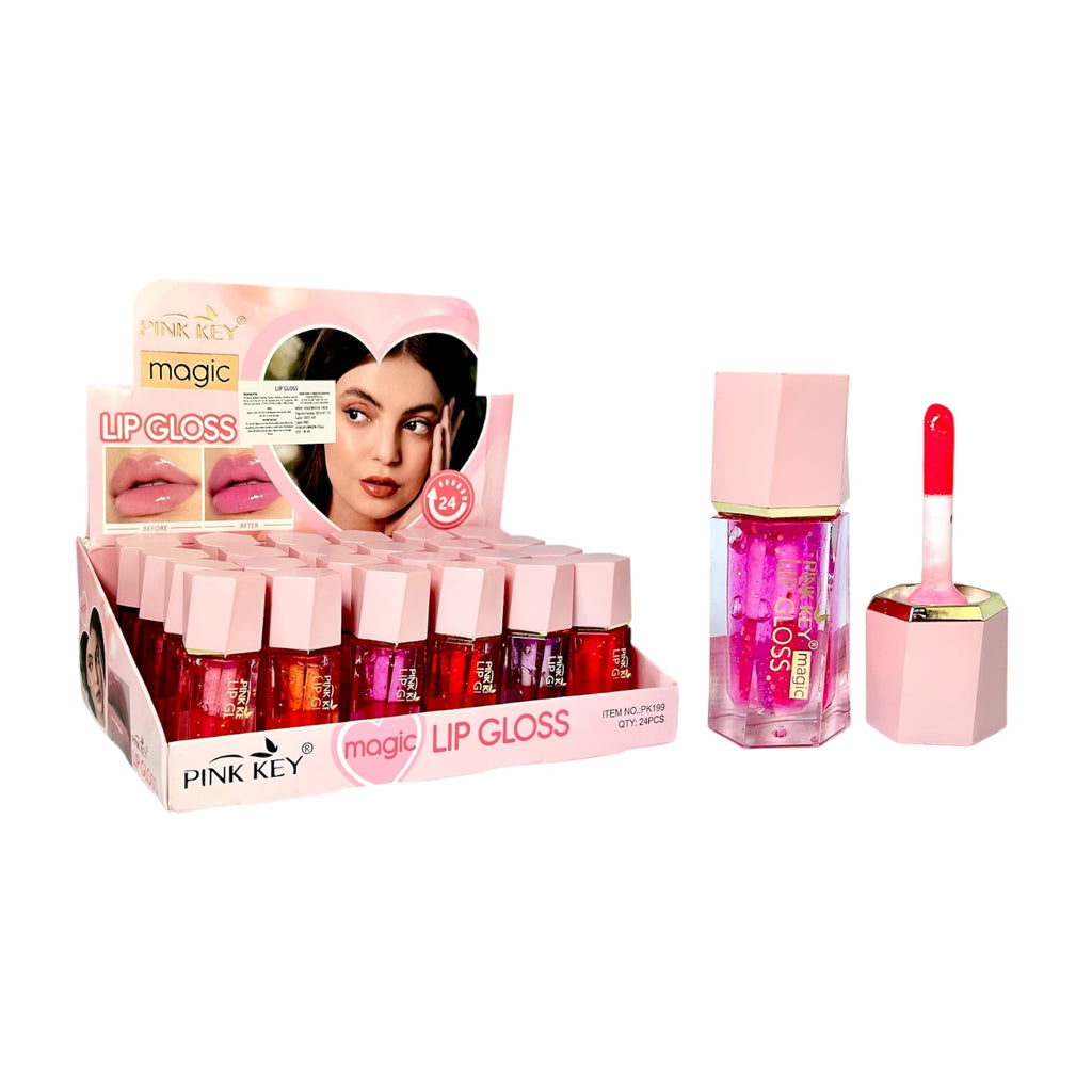 BRILLO GLOSS ESCARCHADO SHINE / BRILLO MAGICO MAGIC PINK KEY