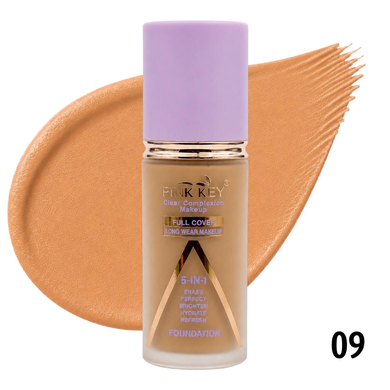 BASE LIQUIDA FULL COVER 5EN1 40ML PINK KEY