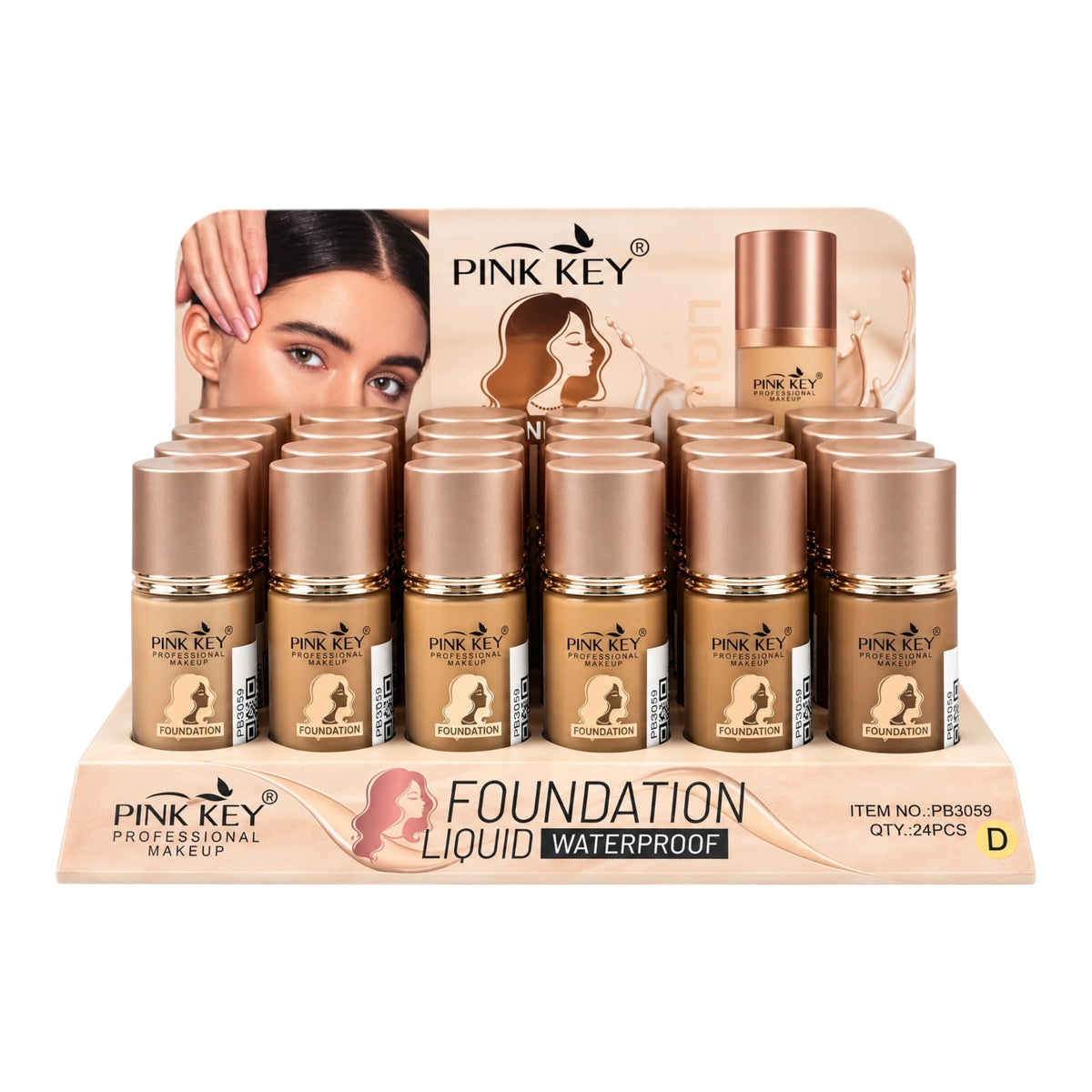 BASE LIQUIDA MUÑECA FOUNDATION PINK KEY