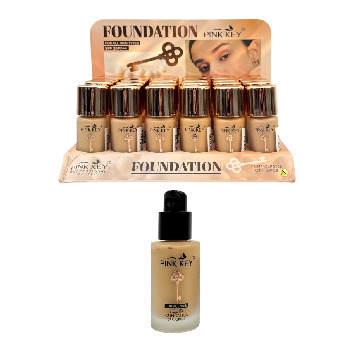 BASE LIQUIDA LLAVE FOR ALL SKIN PINK KEY