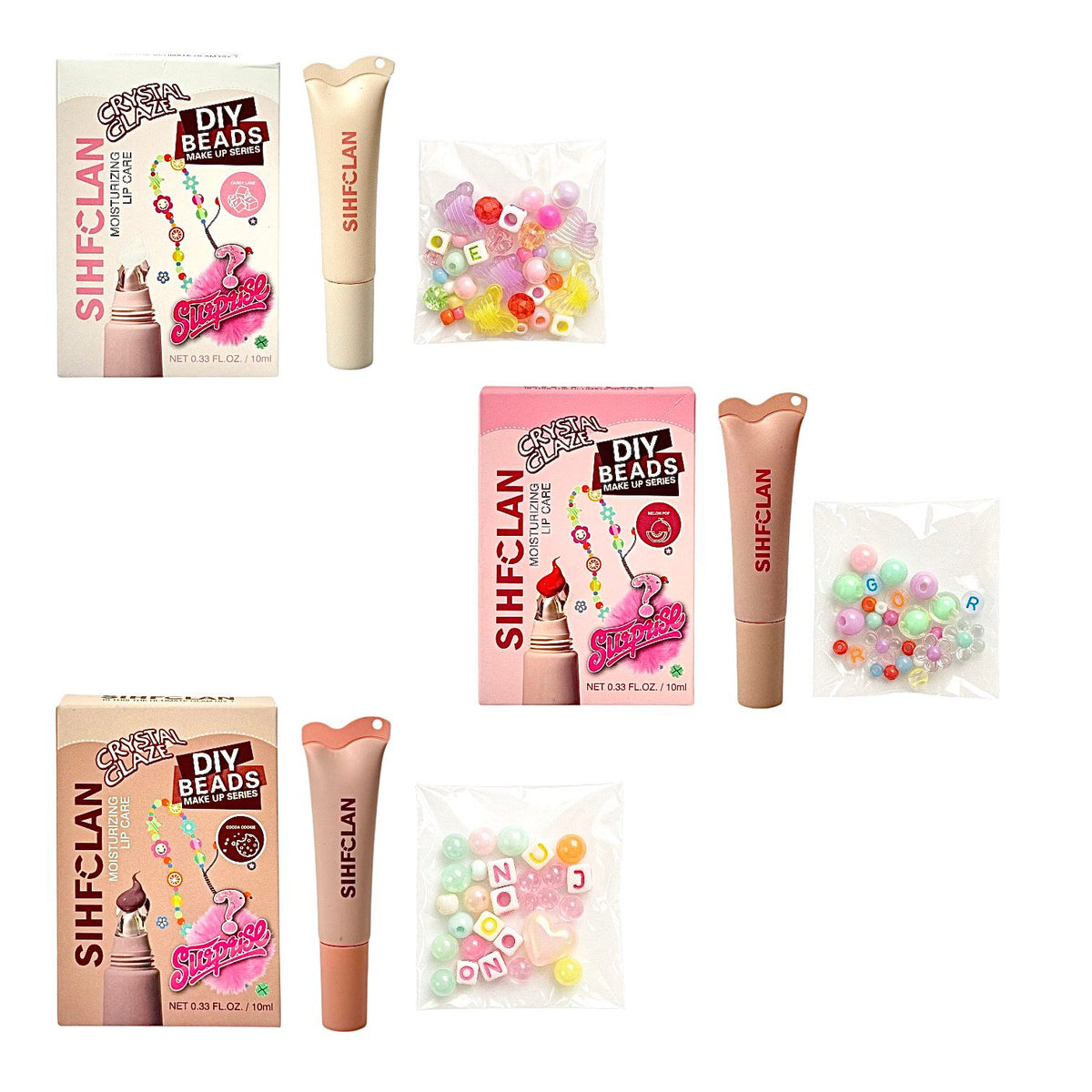 BRILLO GLOSS CON COLOR LLAVERO ARMABLE CRYSTAL GLAZE 10ML SIHFCLAN