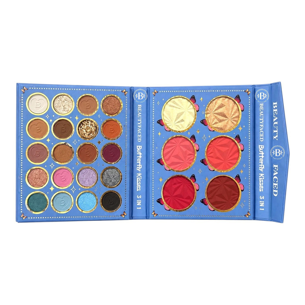 PALETA 3EN1 MUÑECA MARIPOSAS BUTTERFLY KISSES BEAUTY FACED