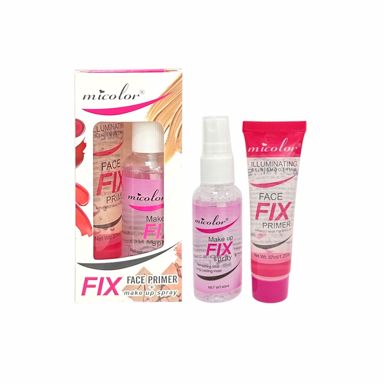 DUO PRIMER Y FIJADOR FACE FIX MICOLOR