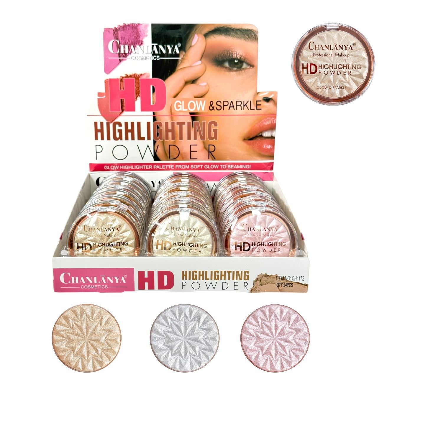 ILUMINADOR EN POLVO HD HIGHLIGHTING CHANLANYA