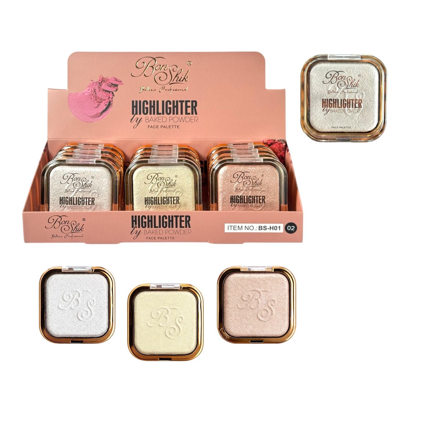 ILUMINADOR EN POLVO BAKED BON SHIK