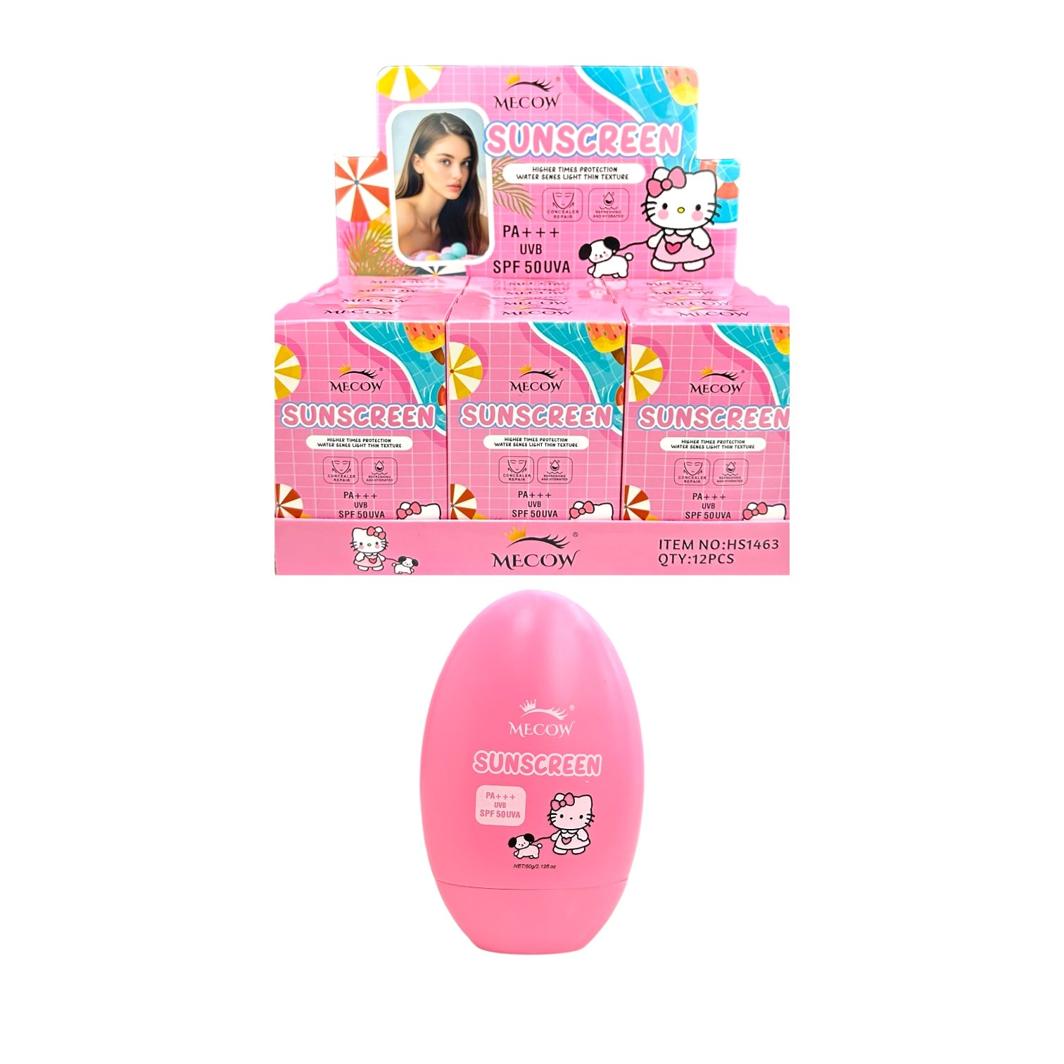 PROTECTOR SOLAR SPF50+ KUROMI HELLO KITTY 60G MECOW