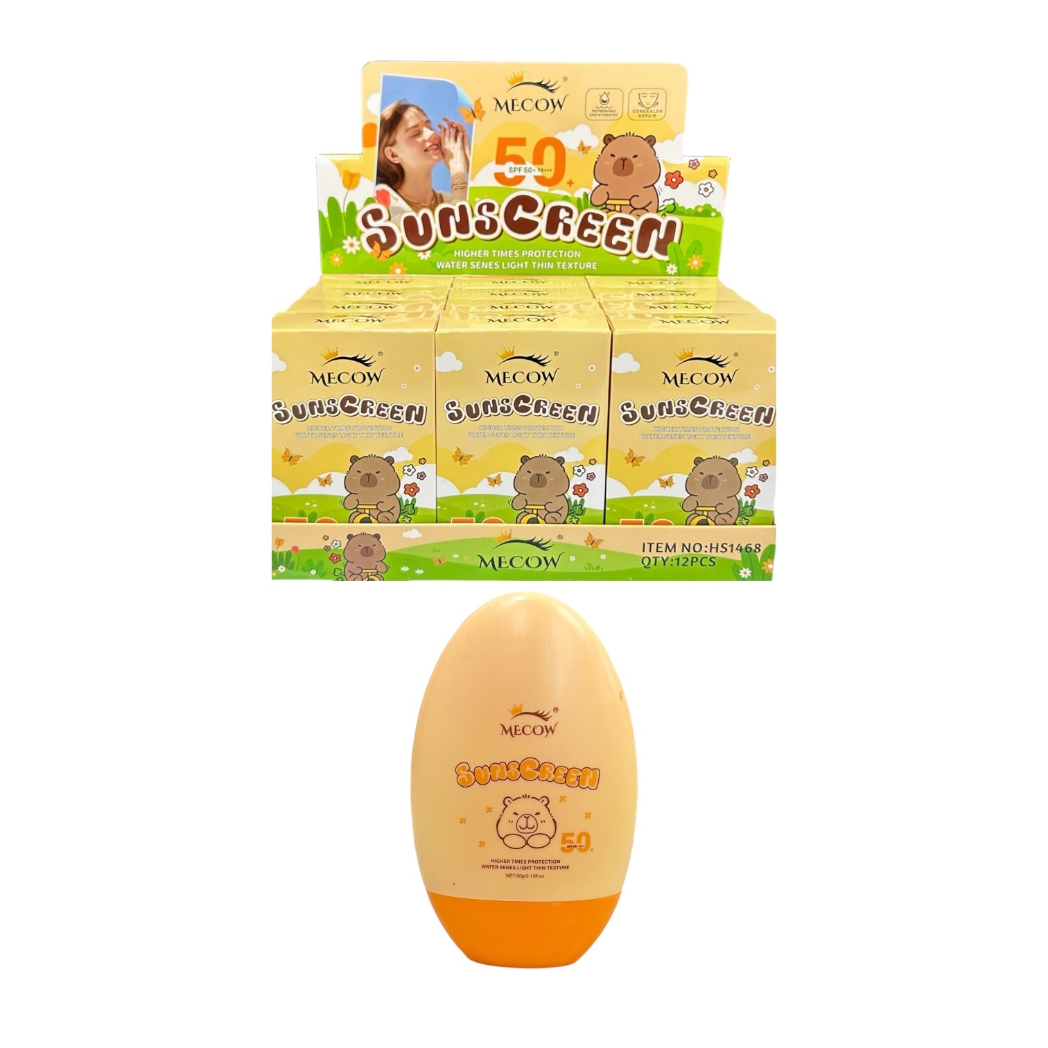PROTECTOR SOLAR SPF50+ CAPIBARA 60G MECOW
