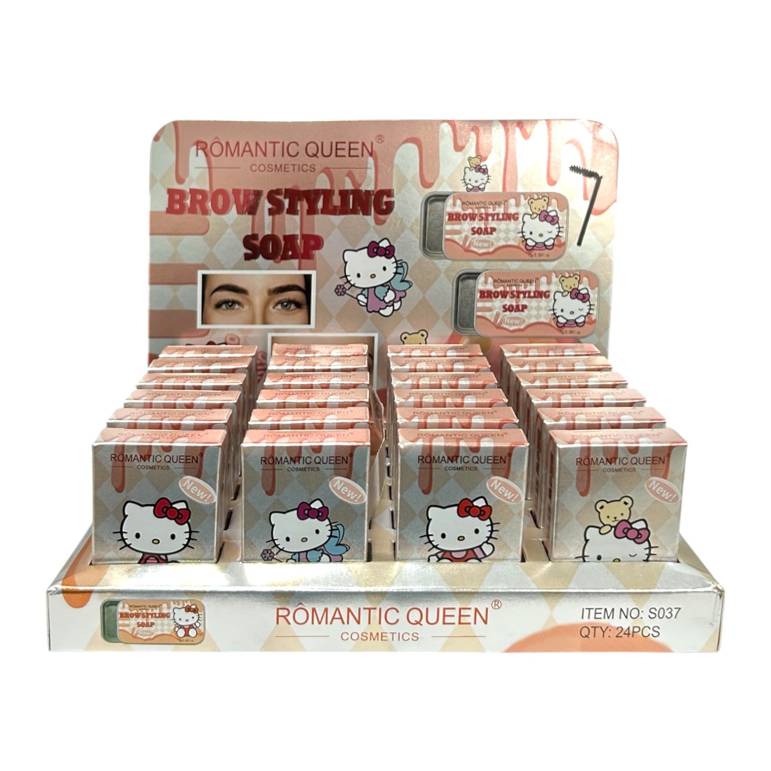 JABON DE CEJAS HELLO KITTY KUROMI BROW STYLING SOAP ROMANTIC QUEEN