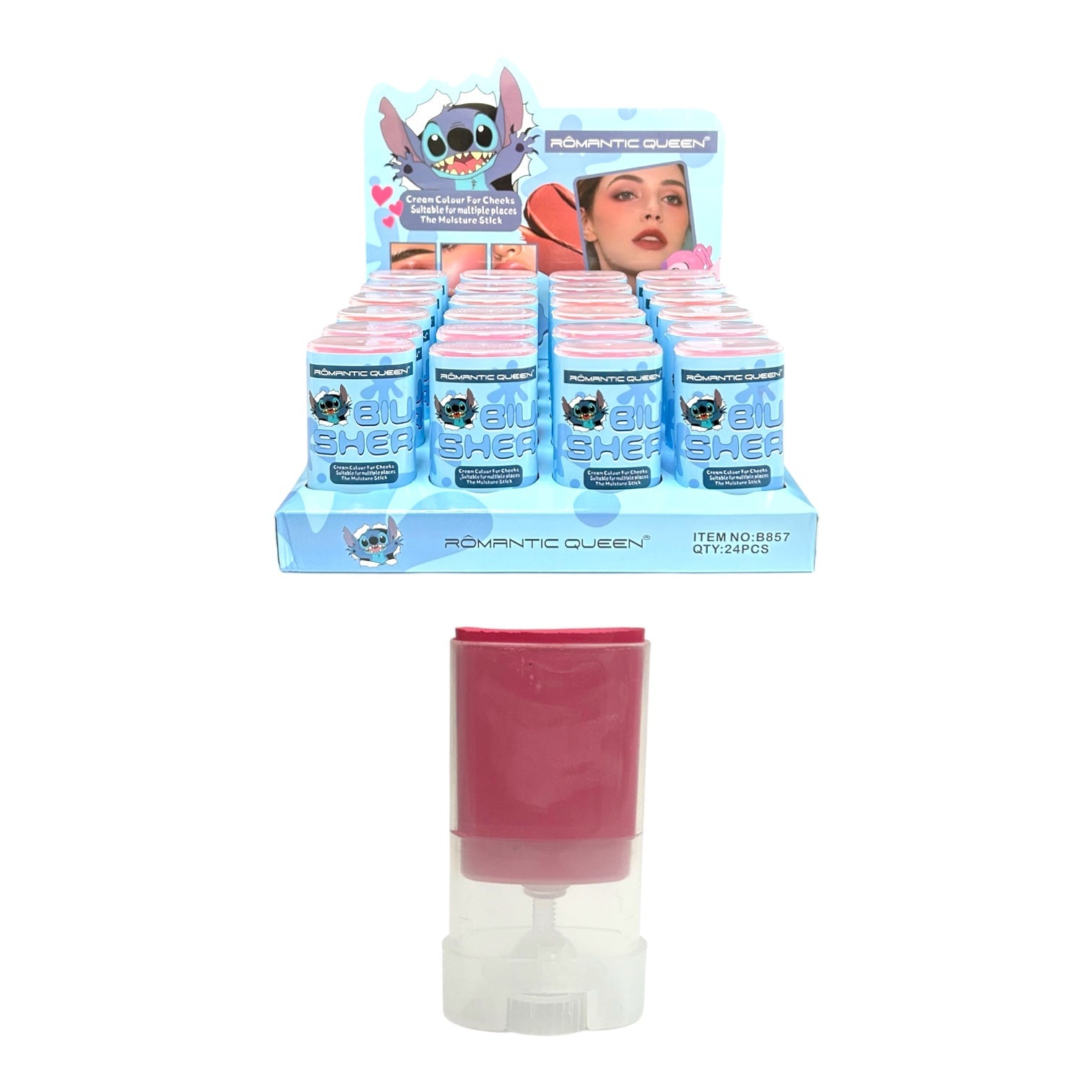 RUBOR EN BARRA STITCH 16G ROMANTIC QUEEN