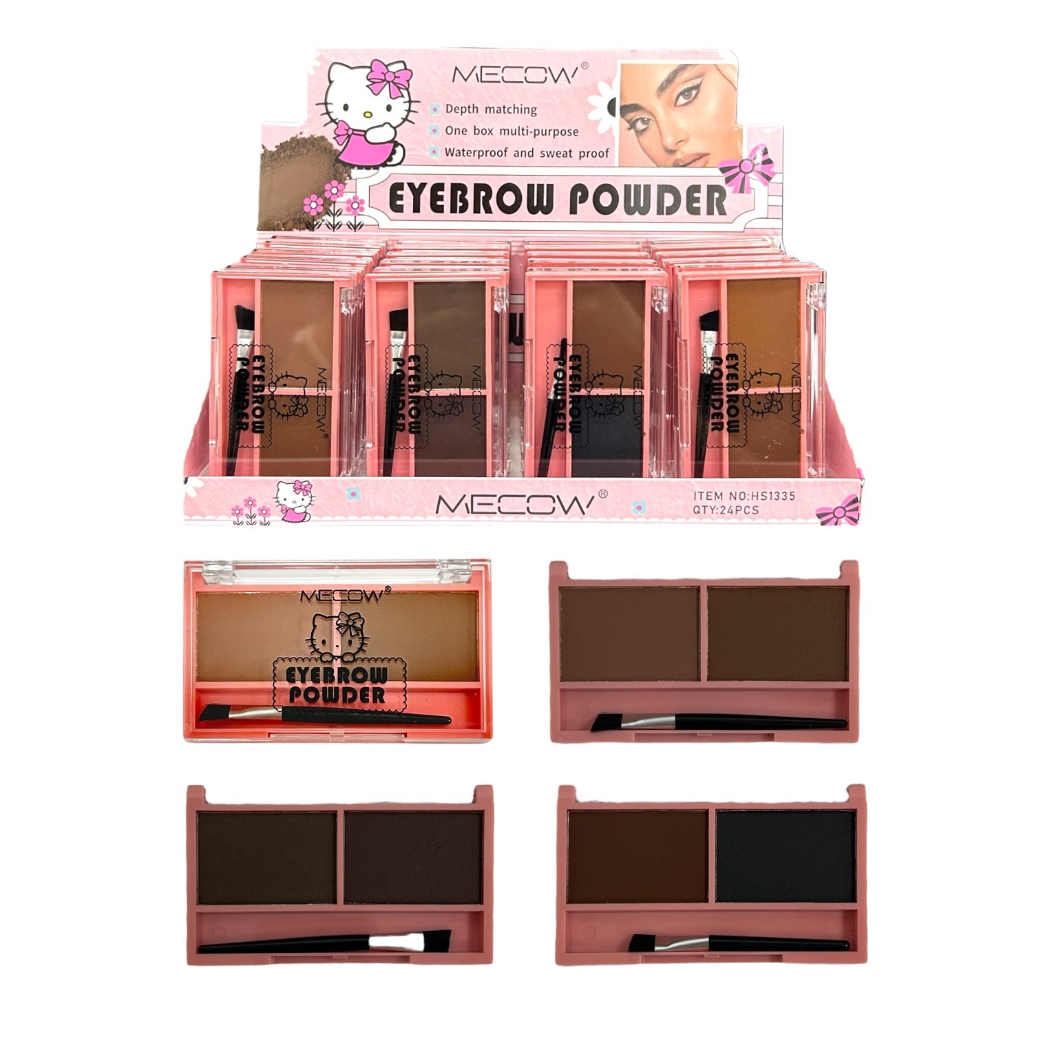 DUO PALETA DE CEJAS HELLO KITTY MECOW