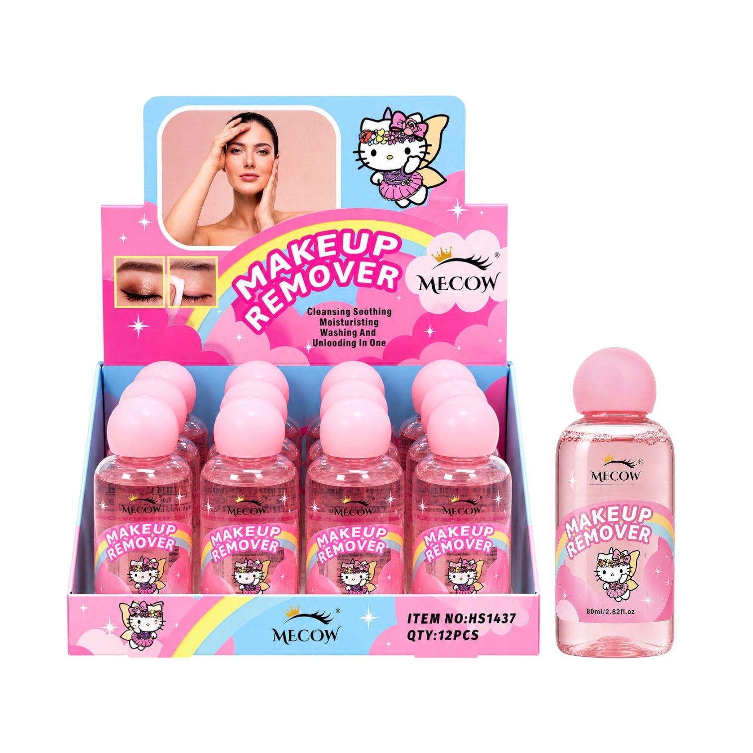 DESMAQUILLANTE MAKEUP REMOVER HELLO KITTY HADITA 80ML MECOW