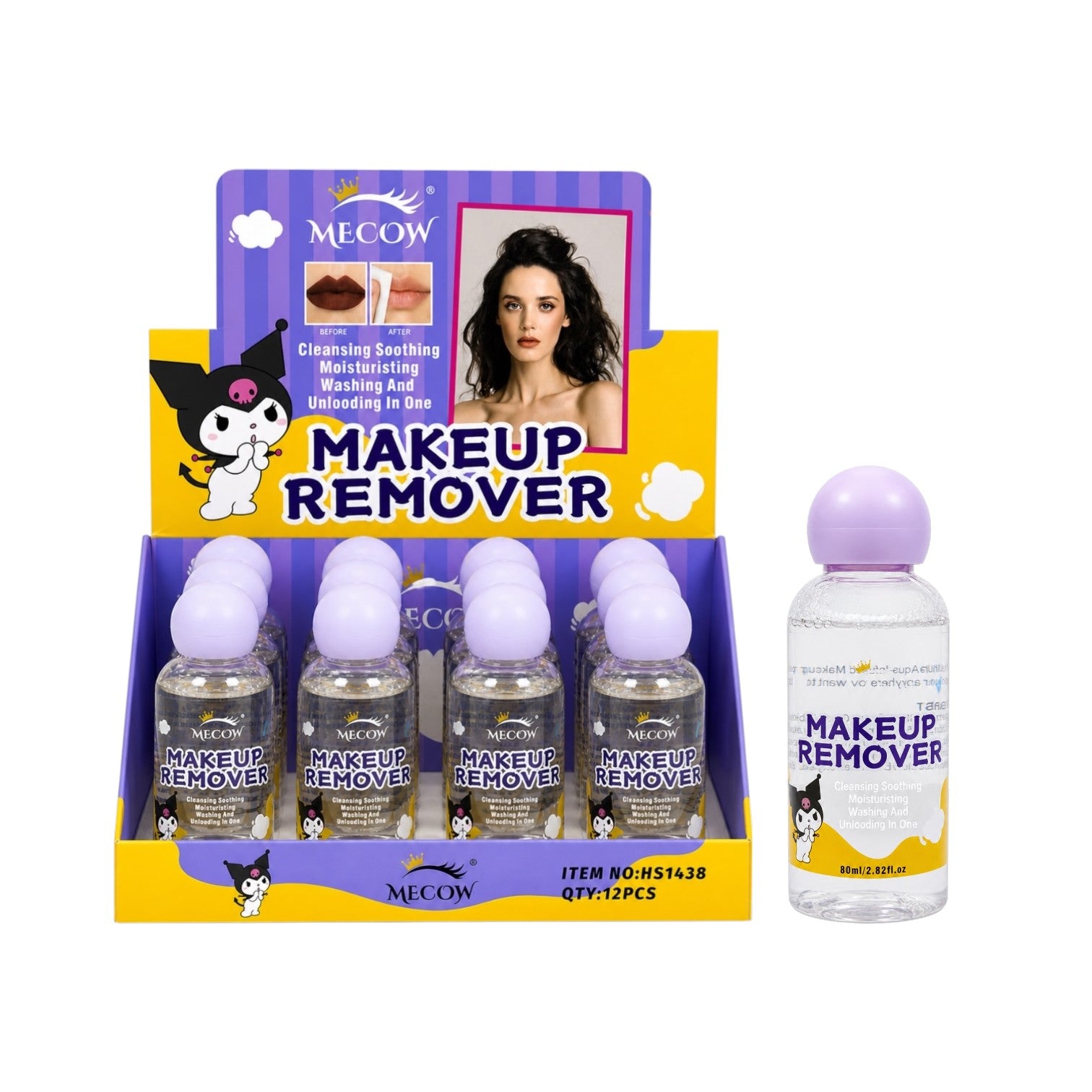DESMAQUILLANTE MAKEUP REMOVER KUROMI 80ML MECOW