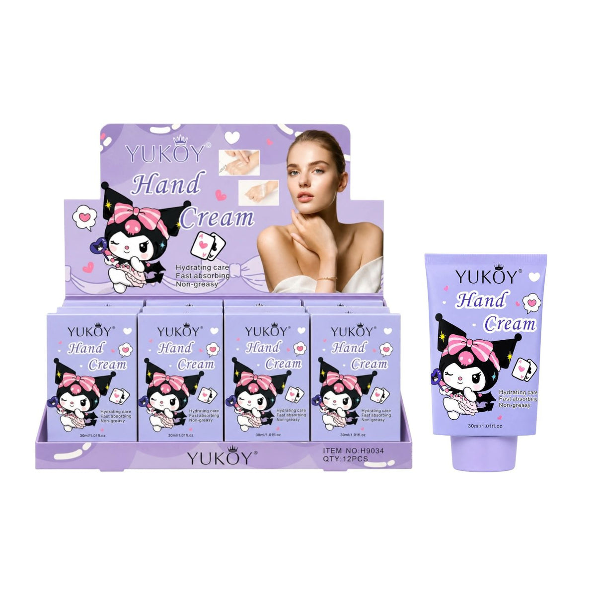 CREMA DE MANOS KUROMI 30ML YUKOY