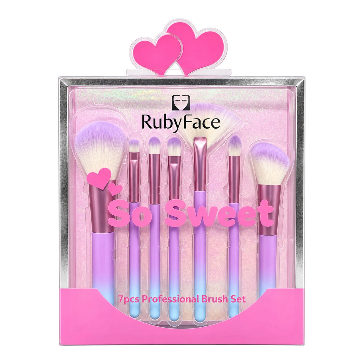 SET X7 BROCHAS SO SWEET RUBY FACE
