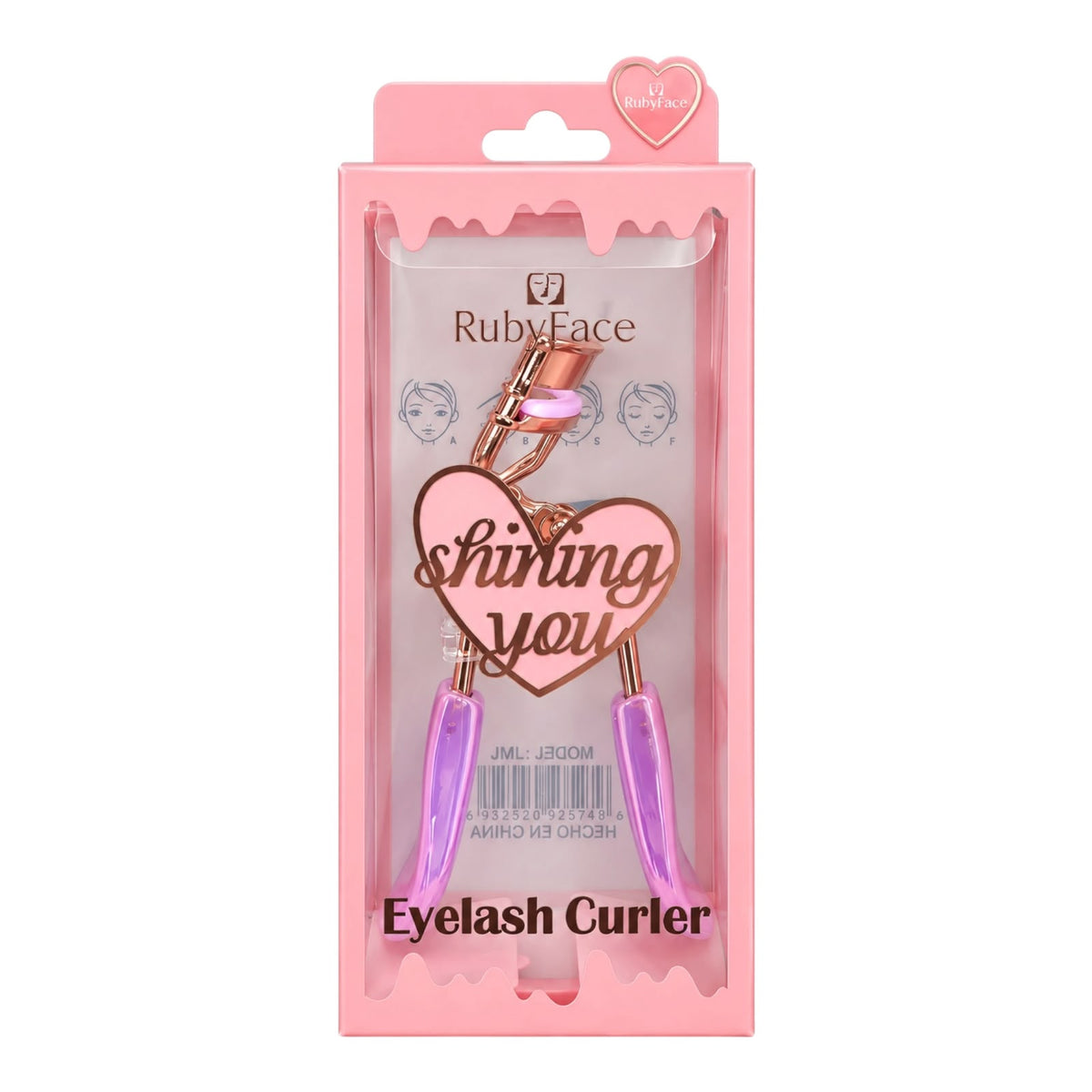 ENCRESPADOR DE PESTAÑAS BRILLANTE SHINING YOU RUBY FACE