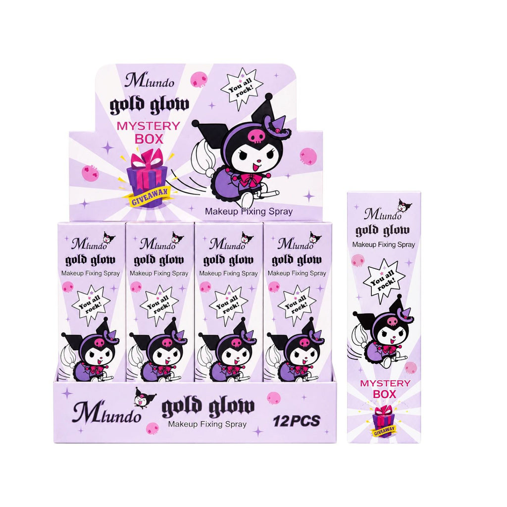 SHIMMER SPRAY GOLD GLOW KUROMI MYSTERY BOX M'LUNDO