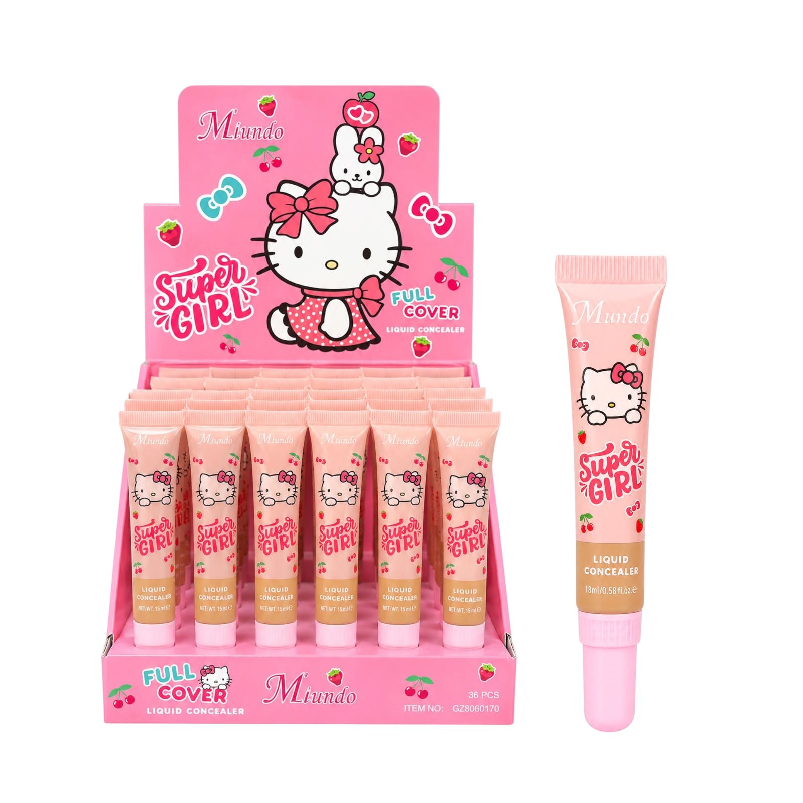 CORRECTOR LIQUIDO DE OJERAS HELLO KITTY M'LUNDO