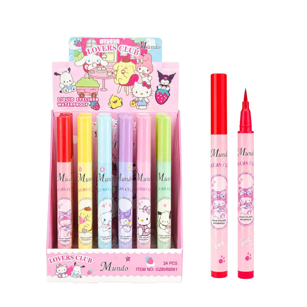DELINEADOR EN PLUMON COLORES SANRIO LOVERS CLUB M'LUNDO