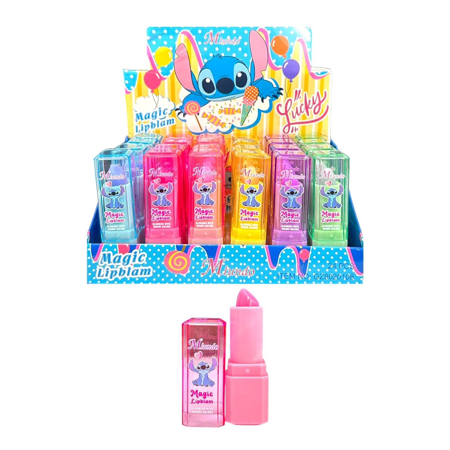 BALSAMO MAGICO EN BARRA STITCH COLORES M'LUNDO