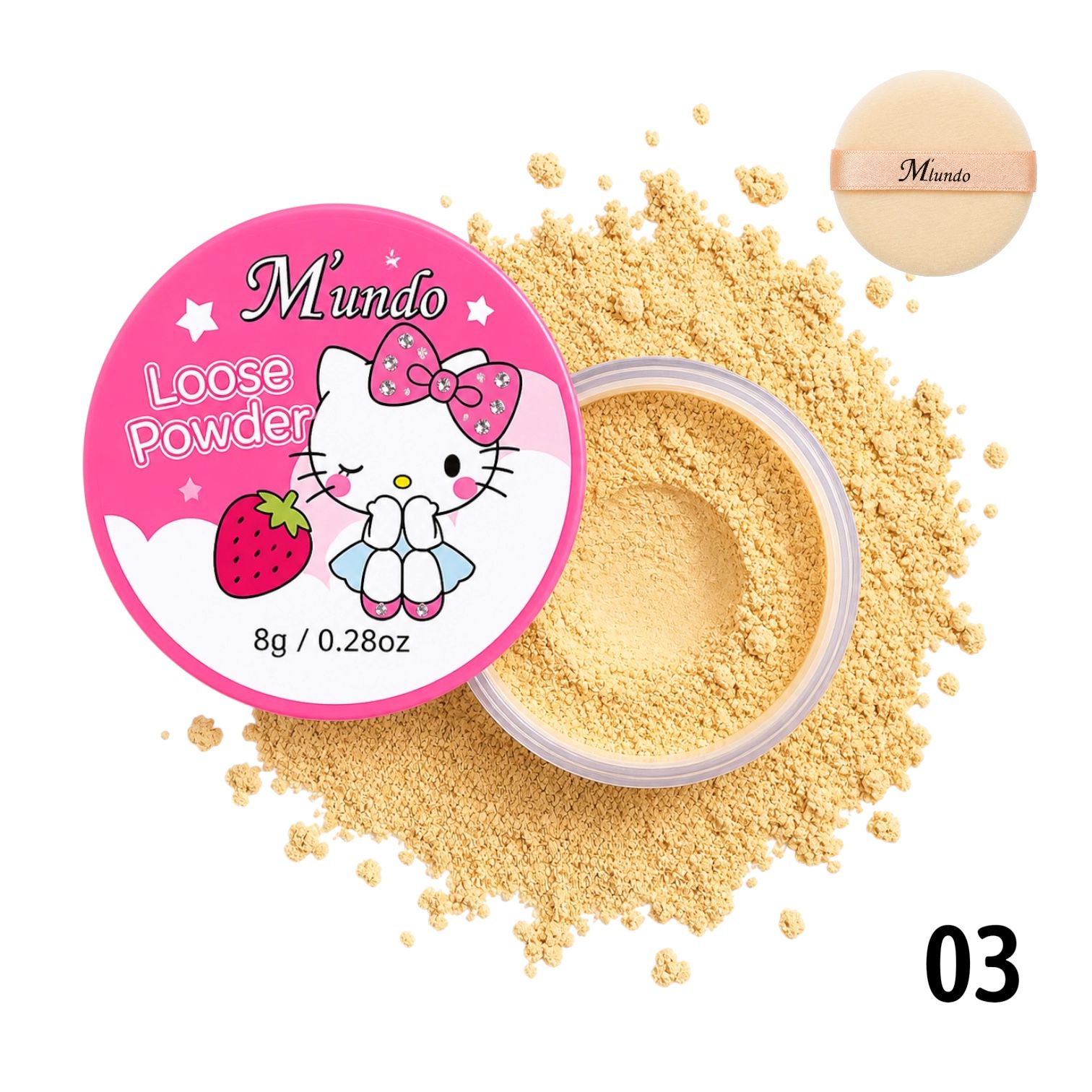 POLVO SUELTO LOOSE POWDER HELLO KITTY M'LUNDO