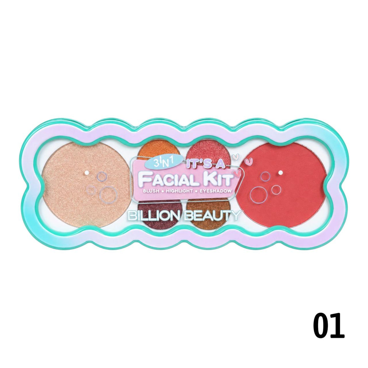 PALETA 3EN1 IT'S A FACIAL KIT BILLION BEAUTY