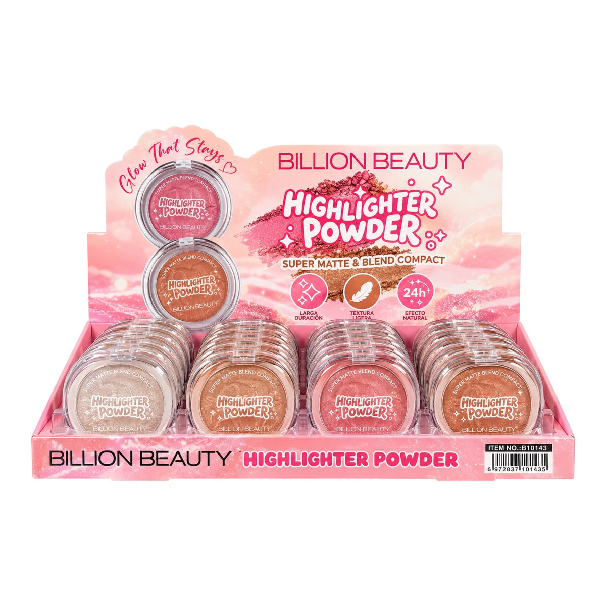 ILUMINADOR EN POLVO HIGHLIGHTER POWDER BILLION BEAUTY