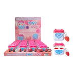 LABIAL Y GLOSS 3EN1 AIRPODS CORAZON OREJITAS LLAVERO CORAZON BILLION BEAUTY