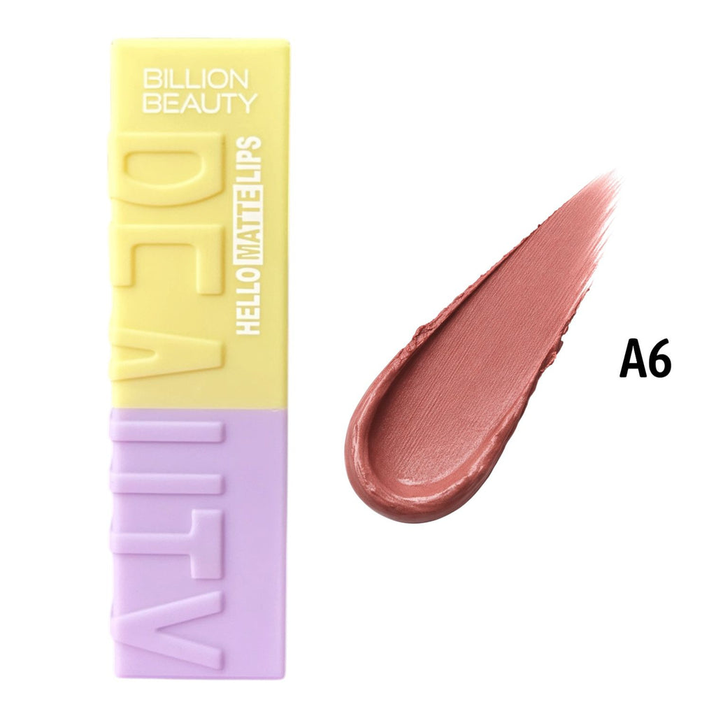 LABIAL EN BARRA BEAUTY HELLO MATTE LIPS BILLION BEAUTY