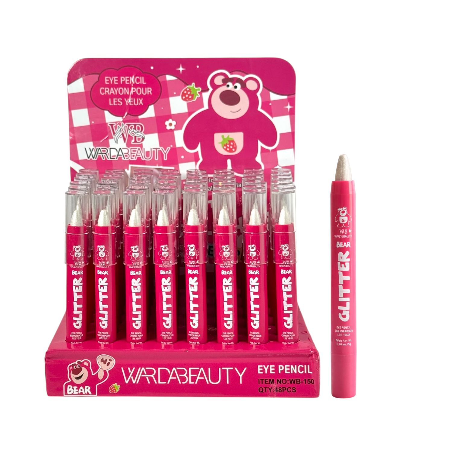 LAPIZ ILUMINADOR GLITTER BEAR LOTSO WARDABEAUTY