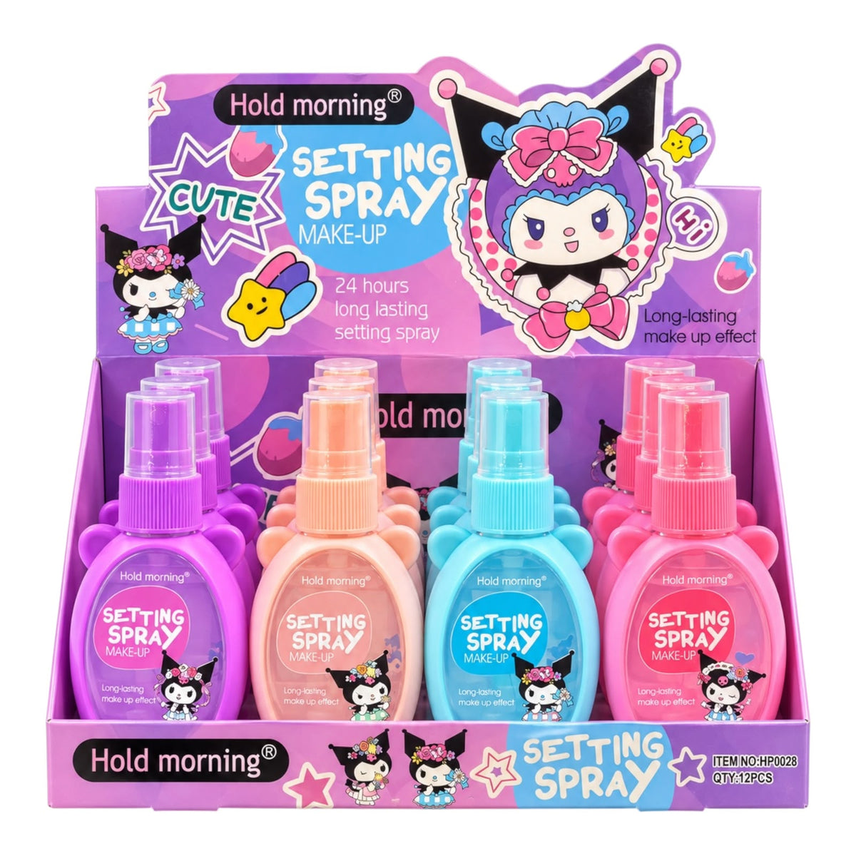 FIJADOR DE MAQUILLAJE SETTING SPRAY KUROMI 55ML HOLD MORNING