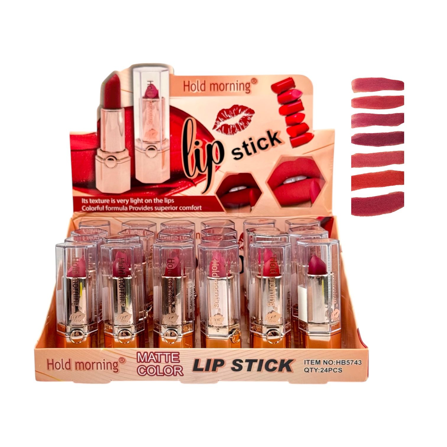 LABIAL EN BARRA LIP STICK BESO HOLD MORNING